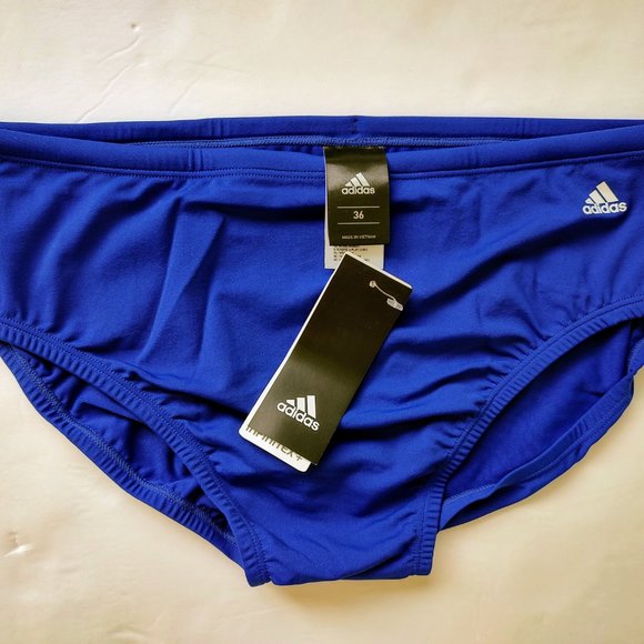 Adidas Performance Men's Blue InfiniteX+ Solid Swim Brief AMX8621 Sizes 28 to 36 - Picture 8 of 8